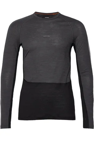 Icebreaker M 125 Z Knit Ls Crewe Sport Base Layer Tops Grey