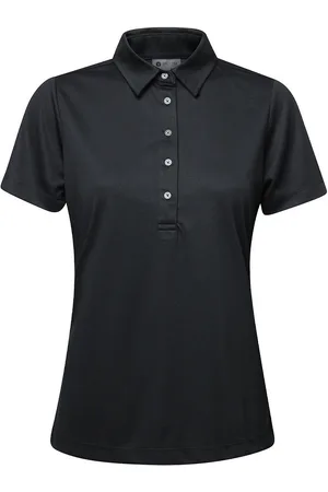 Backtee Ladies Performance Polo Sport T-shirts & Tops Polos Black