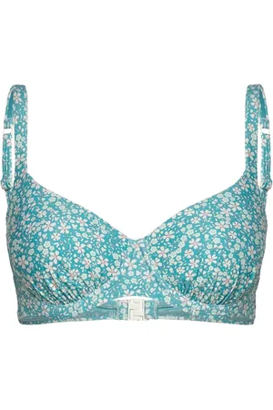 Abecita Maui Bikini Wire Bra Swimwear Bikinis Bikini Tops Wired Bikinitops Blue
