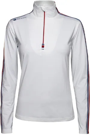 Backtee Ladies Sporty Baselayer Sport T-shirts & Tops Long-sleeved White
