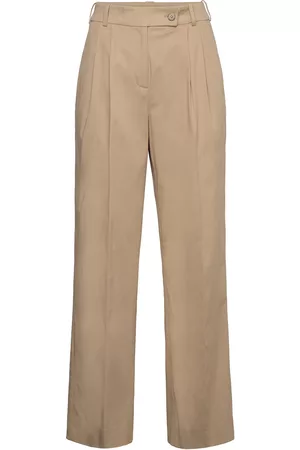 GANT Naiset Chinot - Hw Relaxed Chinos Suoralahkeiset Housut Beige