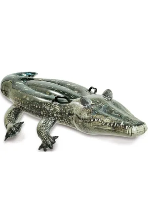 Intex Realistic Gator Ride-On Toys Bath & Water Toys Water Toys Bath Rings & Bath Mattresses Green