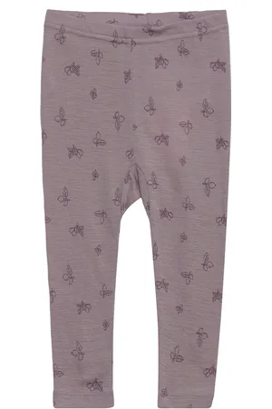 FIXONI Leggings Outerwear Base Layers Baselayer Bottoms Purple