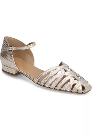 A Pair Naiset Sandaalit - String Flat Closed Shoes Summer Shoes Flat Sandals Kulta