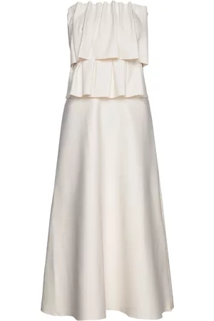 Dagmar Naiset Mekot - Sculpted Tube Dress Polvipituinen Mekko Valkoinen