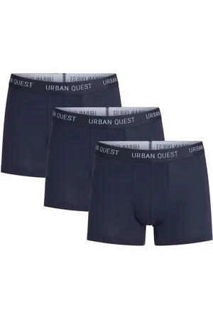 URBAN QUEST 3-Pack Men Bamboo Tights Bokserit Navy