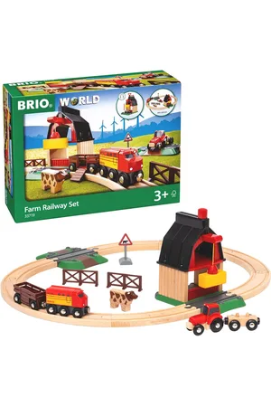 Brio 33719 Togbane, Bondegård-På-Landet, Sæt Toys Toy Cars & Vehicles Toy Vehicles Train Accessories Multi/patterned