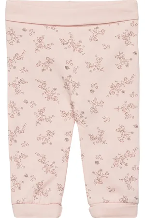 FIXONI Pants Aop Bottoms Leggings Pink