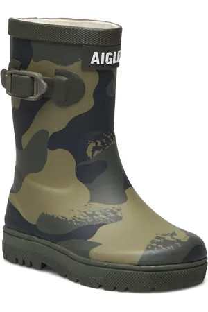 Aigle Ai Woody-Pop Pt 2 Camou/Kaki Shoes Rubberboots High Rubberboots Khaki Green