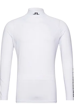 J Lindeberg Aello Soft Compression Sport T-shirts Long-sleeved White