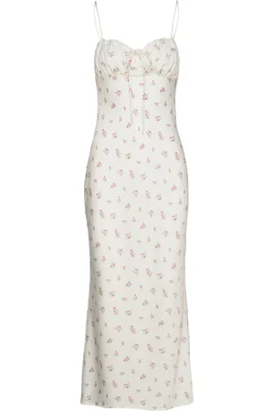 Gina Tricot Strap Dress Maksimekko Juhlamekko Beige