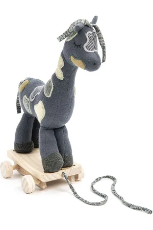 Smallstuff Pull Along Giraffe, Multi Boy Toys Baby Toys Pull Along Toys Multi/patterned