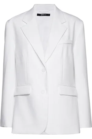 Gina Tricot Over D Blazer Blazers Single Breasted Blazers White