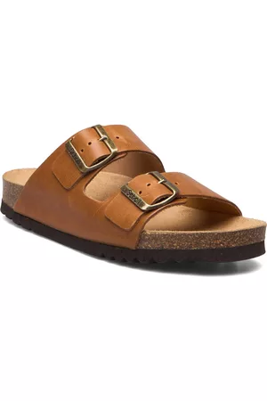 Scholl Naiset Sandaalit - Sl Josephine Leather Shoes Summer Shoes Flat Sandals Ruskea