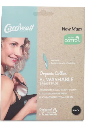 Carriwell Washable Breast Pads Lingerie Bras & Tops Maternity Bras Black
