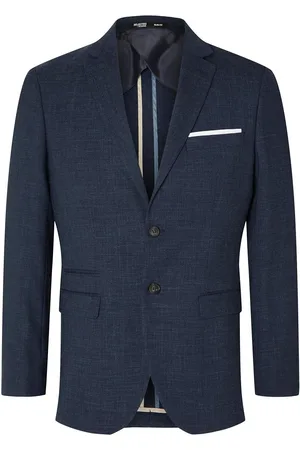 SELECTED Slhslim-Oasis Linen Blz Noos Suits & Blazers Blazers Single Breasted Blazers Navy