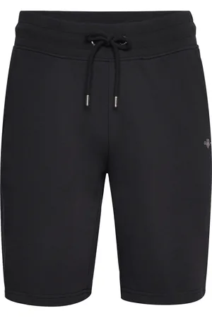 GANT Reg Shield Sweat Shorts Bottoms Shorts Sweat Shorts Black