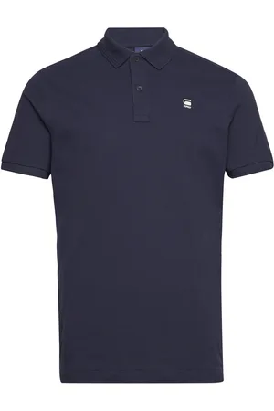 G-Star Dunda Overdyed Slim Polo S\S Tops Polos Short-sleeved Navy