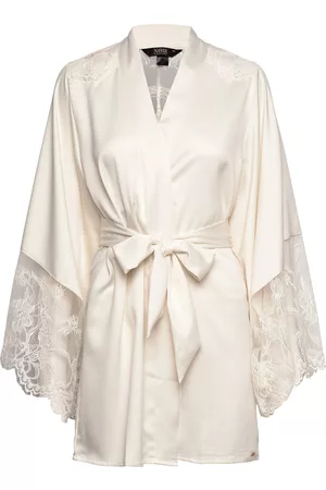 Hunkemöller Naiset Kimonot - Kimono Short Lace Sophia Lingerie Kimonos Valkoinen