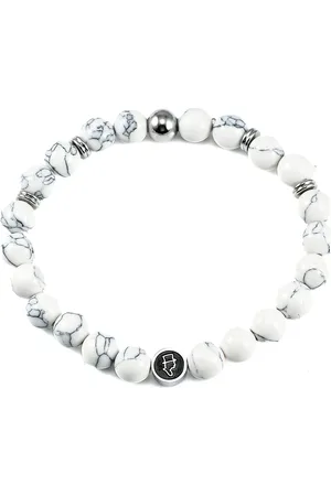 EDD Beads Bracelet 8Mm Rannekoru Korut White