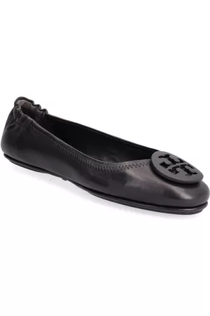 Tory Burch Naiset Balleriinat - Minnie Travel Ballet With Powder Coated Logo Ballerinat Musta