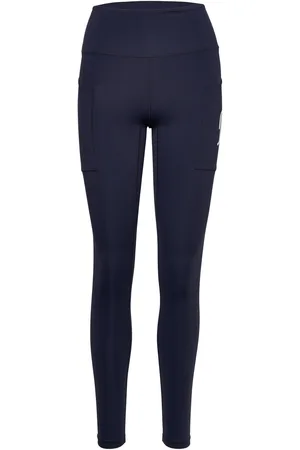RS Sports Women’s Side Pocket Tights Sport Running-training Tights Navy