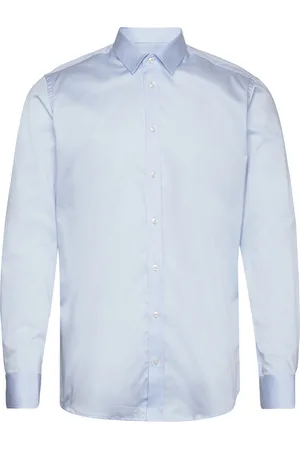 BOSWEEL SHIRTS EST. 1937 Slim Fit Mens Shirt Tops Shirts Business Blue