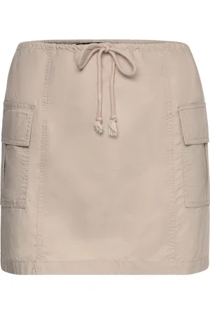 Gina Tricot Cargo Skirt Lyhyt Hame Beige