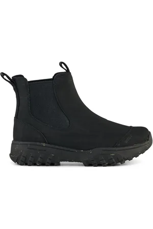 Woden Magda Rubber Track Boot Shoes Chelsea Boots Black