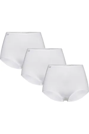 Sloggi 24/7 Microfibre Maxi C3P Lingerie Panties High Waisted Panties White