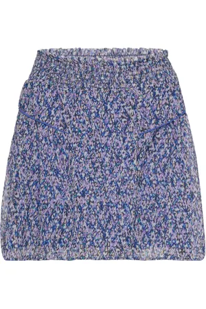 Dante 6 D6Lucky Star Mini Print Skirt Lyhyt Hame Blue