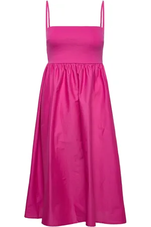 Gina Tricot Bandeau Midi Dress Polvipituinen Mekko Pink