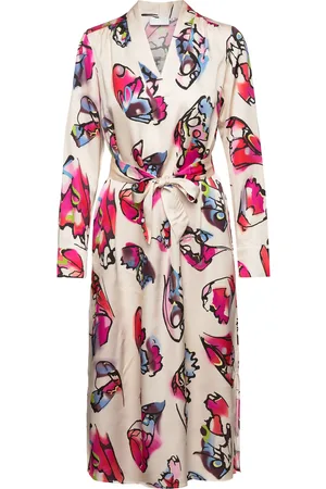 Coster Copenhagen Dress In Butterfly Print Polvipituinen Mekko Red