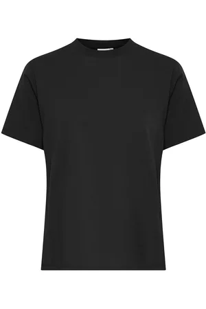 Ichi Ihpalmer Loose Ss Tops T-shirts & Tops Short-sleeved Black