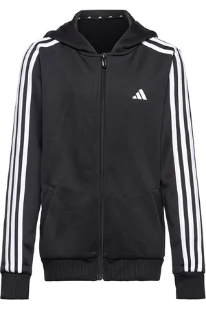 adidas U Tr-Es 3S Fzhd Tops Sweat-shirts & Hoodies Hoodies Black