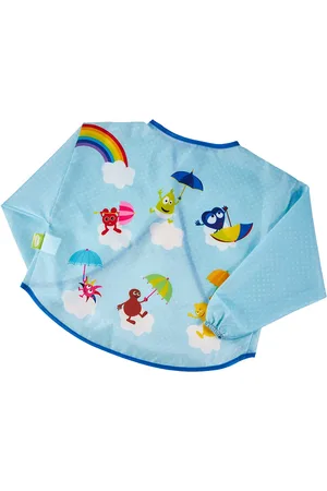 Babblarna Forklæde Med Lange Ærmer Baby & Maternity Baby Feeding Bibs Long Sleeve Bib Multi/patterned