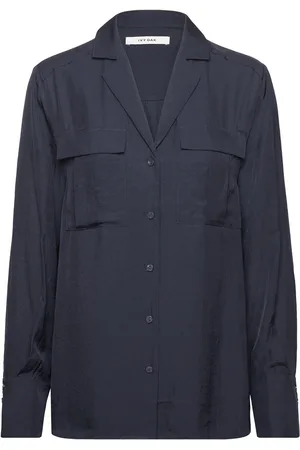 Ivy & Oak Cargo Blouse Tops Blouses Long-sleeved Navy