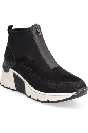 Rieker N6352 Korkeavartiset Tennarit Black