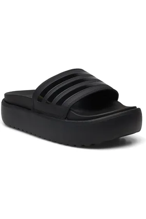 adidas Adilette Platform Sport Summer Shoes Sandals Pool Sliders Black