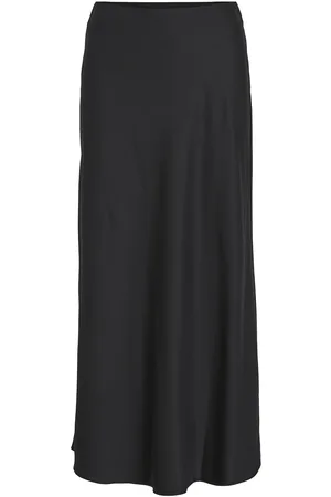 VILA Viellette Hw Long Skirt - Noos Pitkä Hame Black