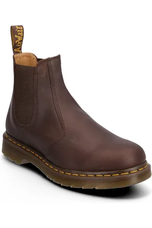 Dr. Martens 2976 Ys Dark Brown Crazy Horse Chelsea-saappaat Bootsit Brown