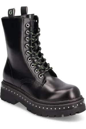 Guess Joya Shoes Boots Ankle Boots Laced Boots Black