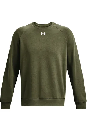 Under Armour Ua Rival Fleece Crew Sport Sweat-shirts & Hoodies Sweat-shirts Khaki Green