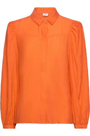 Numph Nuregitse Shirt Tops Blouses Long-sleeved Orange