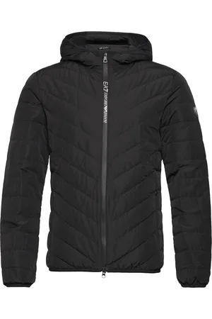 EA7 Outerwear Vuorillinen Takki Topattu Takki Black