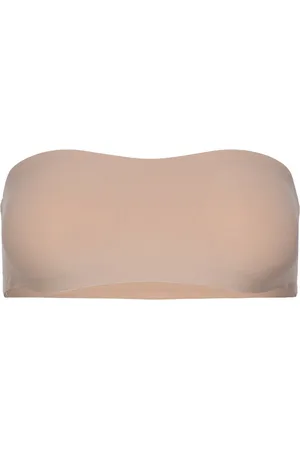 Chantelle Softstretch Padded Bandeau Designers Bras & Tops Strapless Bras Beige