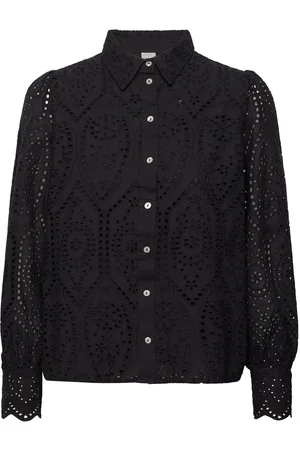 Y.A.S Holi Ls Shirt S. Tops Blouses Long-sleeved Black