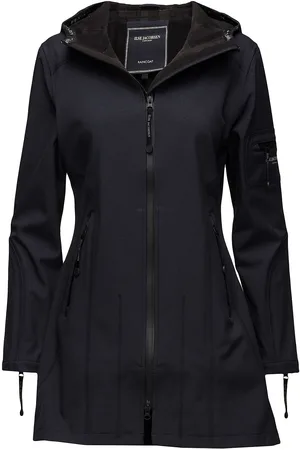 Ilse Jacobsen 3/4 Raincoat Outerwear Rainwear Rain Coats Blue