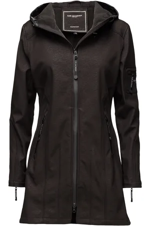Ilse Jacobsen 3/4 Raincoat Outerwear Rainwear Rain Coats Black