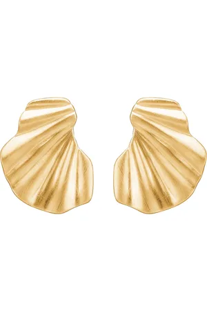 Enamel Wave Earring Accessories Jewellery Earrings Studs Gold